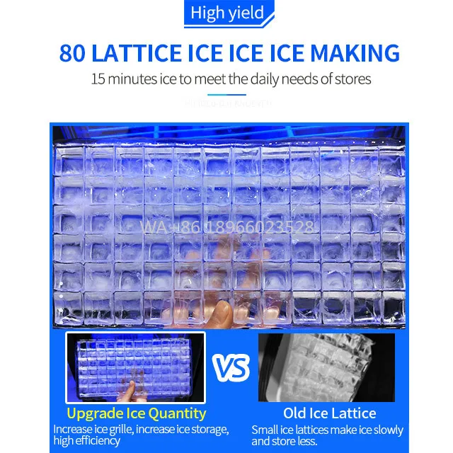 

Магазин пузырькового чая Промышленная или коммерческая машина для изготовления льда Высокоэффективная машина для изготовления кубиков льда Машина для изготовления блоков льда для