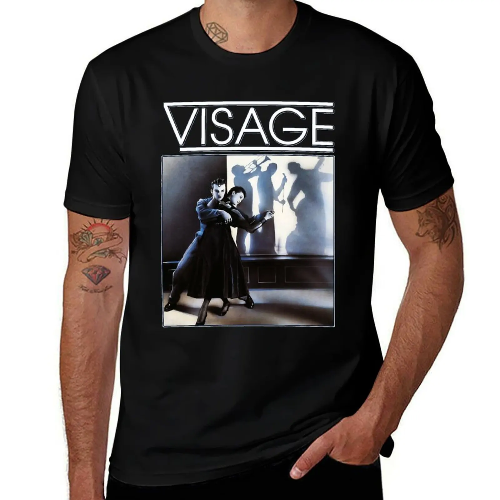 the-visage 1980 T-Shirt Work Wear Short Sleeve T-Shirt