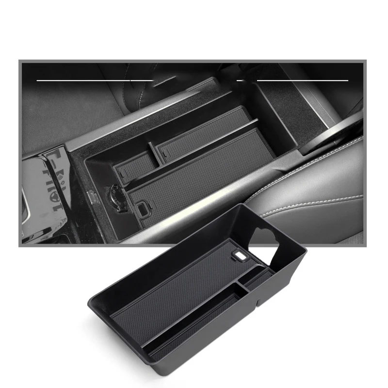 صندوق مسند ذراع للسيارة من كلوريد البولي فينيل لتويوتا كامري XV80 هجين ، منظم كونسول مركزي ، صينية تخزين ، ملحقات داخلية ، ، ، ، من من من كلوريد البولي فينيل ،