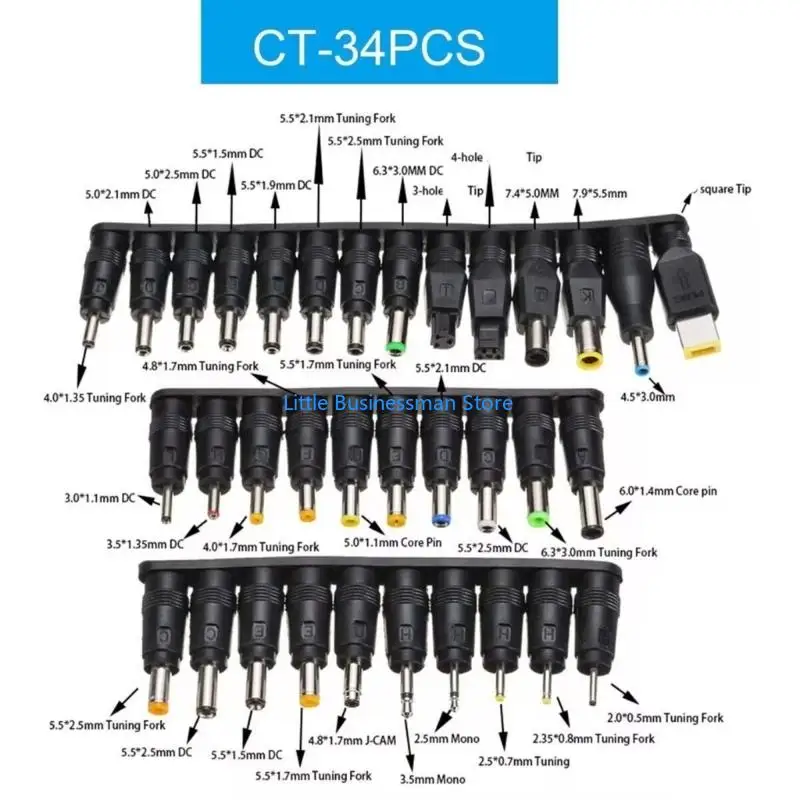 High Power PD100W Laptop Charging Cable Includes Various Connectors Option For Different Devices 15CM M76A