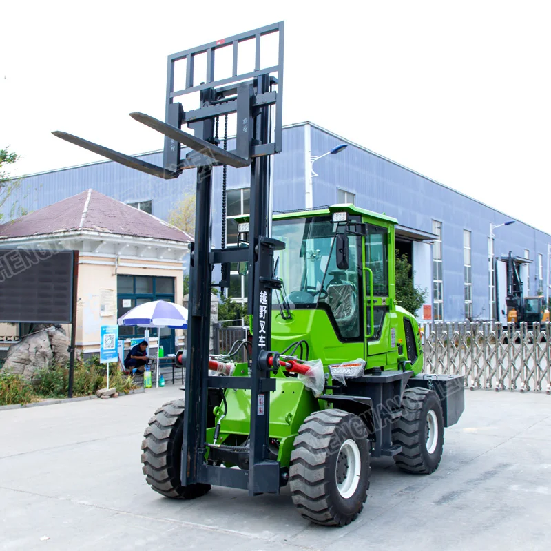 3.5Ton Forklift Diesel 4-Wheel Forklift 3.5 Ton Small Fork lift For Rough Terrain All-Terrain Forklift China Factory Custom