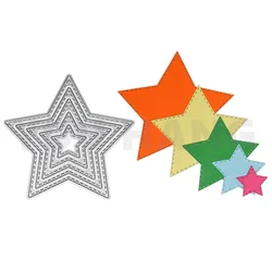 Star Metal Cutting Dies For DIY Card Scrapbook Diary Decoration Embossing Template Handmade New Arrival