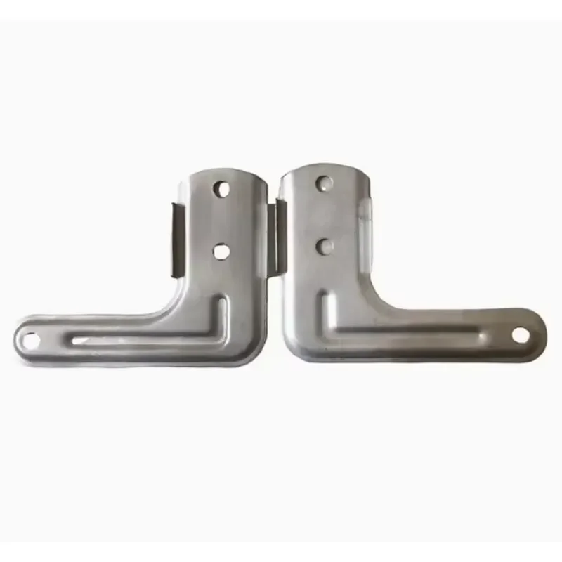 Stainless Steel L-shaped Stamped Hardware for Folding Dining Tables; Mounting Connectors for Folding Clothes Racks