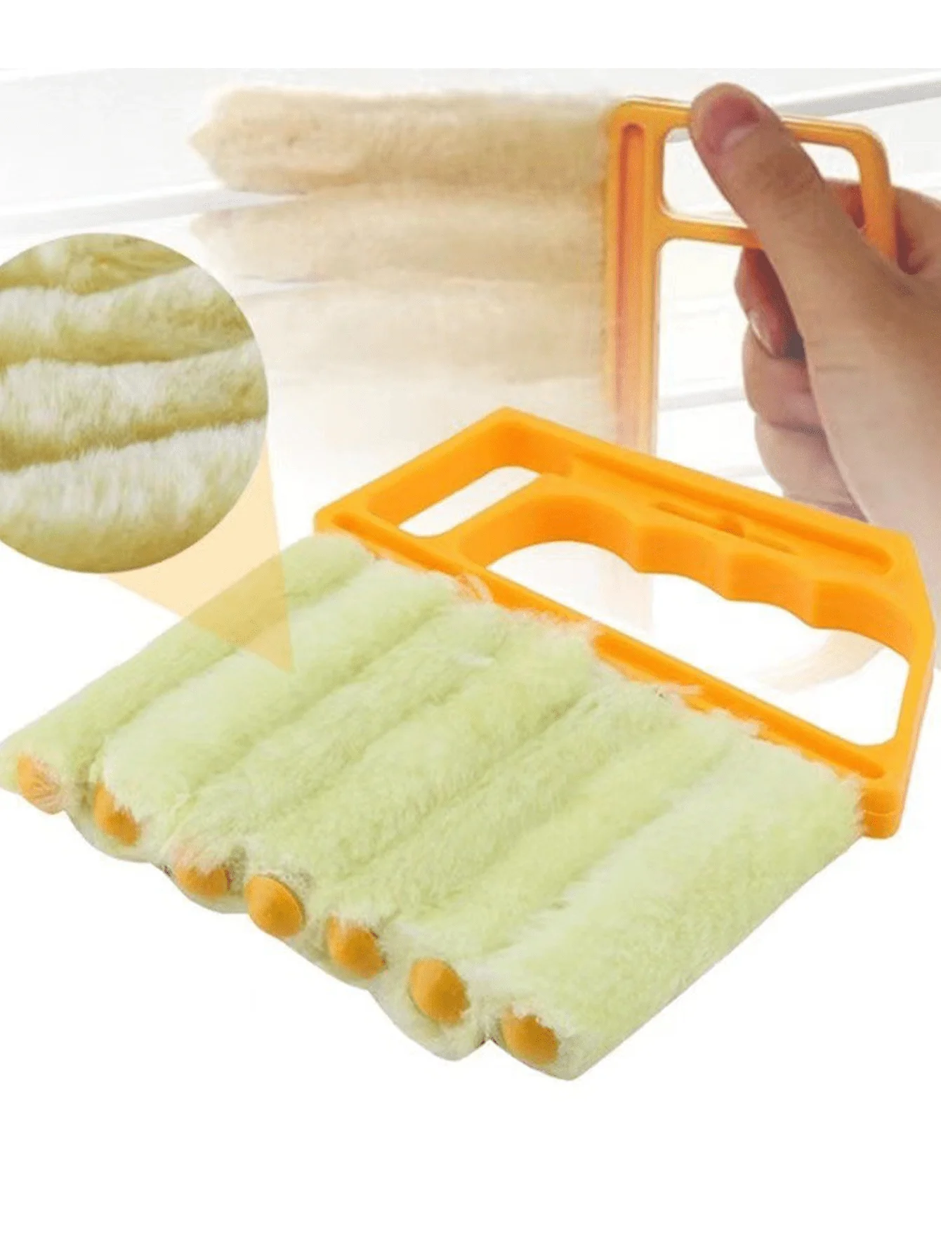 Detergente per tende veneziano da 1 pezzo, con design moderno della maniglia, adatto per tende da finestra, ventole dell'aria condizionata e rimozione della polvere