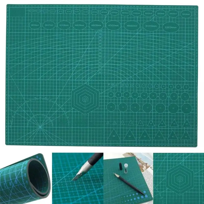 A2 Cutting Mats Oversized PVC Self Healing Cutting Mat Cutting Pad Board Paper Cutter Knife Sculpture DIY Craft Tools