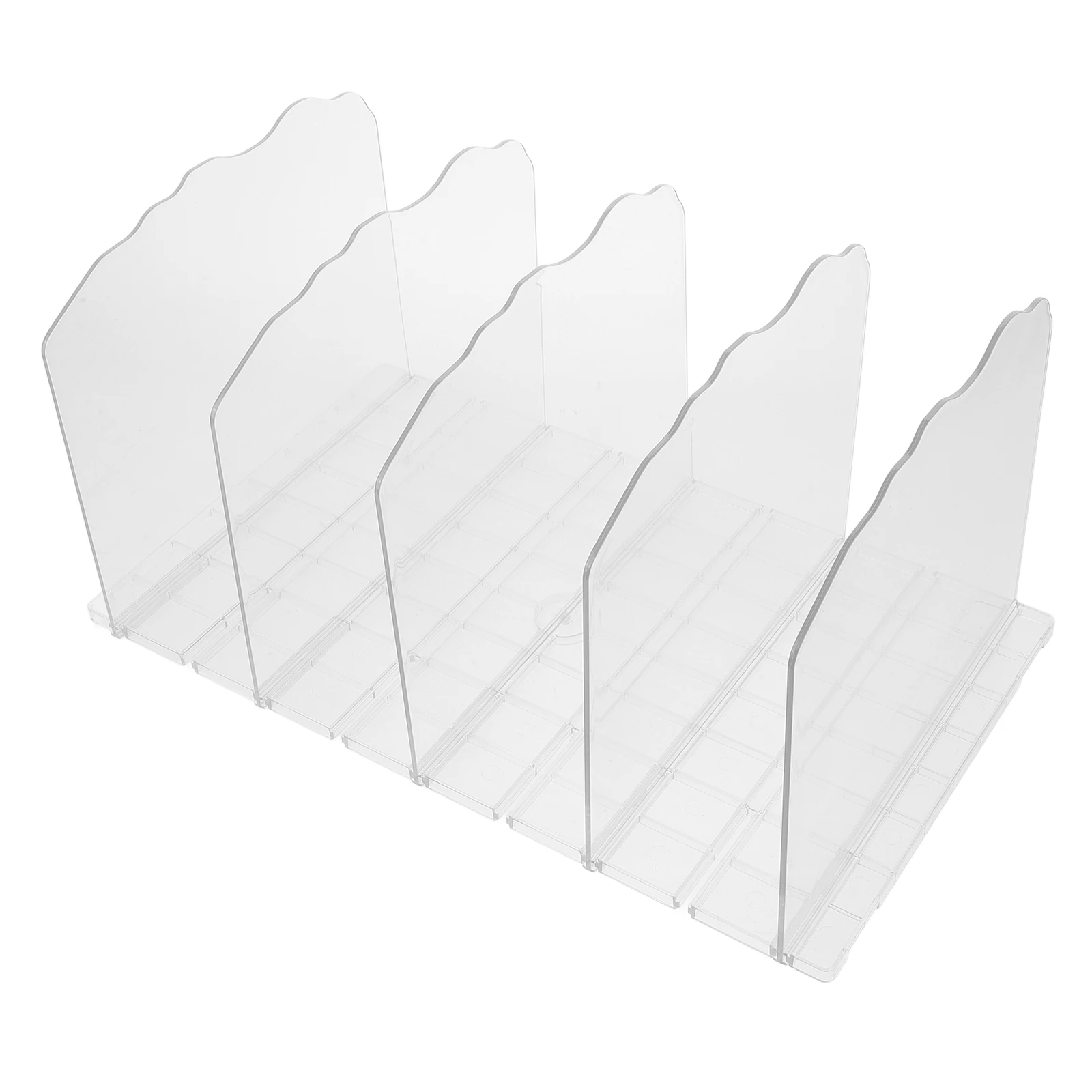 

Clear Transparent Bag Organizer Rack Closet Shelf Divider Reusable Storage Stand For Purse Handbags Gift Bags Books Splicing