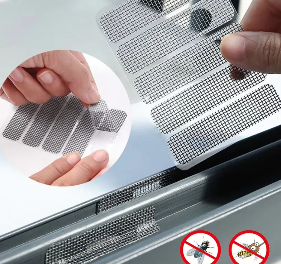 Window screen Patch Fix net anti mosquito insect Stickers mesh exhaust grill for window Door drainage hole ventilatie cover