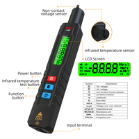 BSIDE Digital Multimeter Pen Type Tester Voltmeter DC AC Voltage VFC Capacitance Ohm Hz Diode Continuity NCV Live Test Thermosta