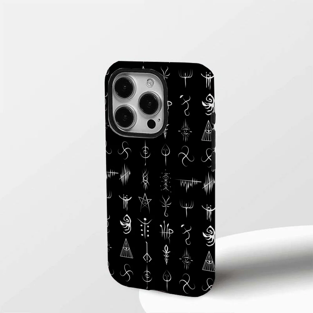 Bloodborne Caryll Runes Phone Case Film Shell For IPhone 16 15 14 13 12 11 Pro Max Plus