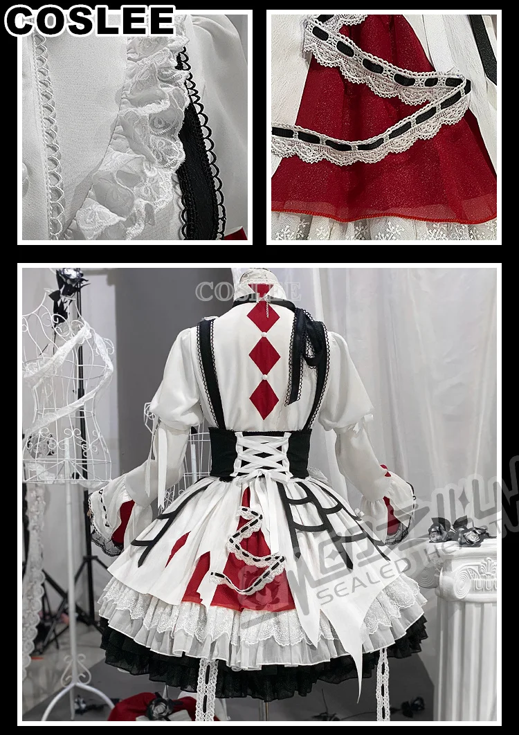 COSLEE Project Sekai Akiyama Mizuki Cosplay Costume PJSK Belle Lolita Robe De Soirée Uniforme Halloween Outfit Femmes XS-XL Nouveau