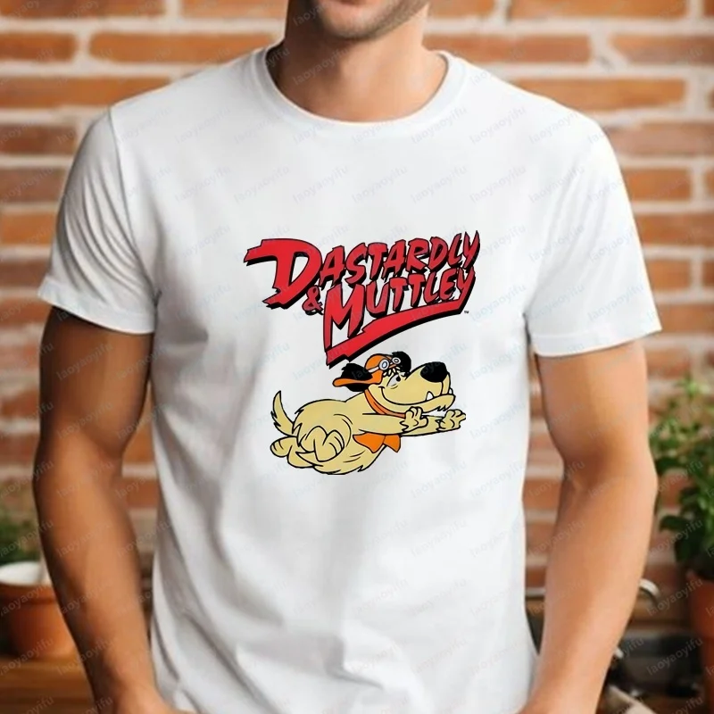 Wacky Races Cartoon Print T-Shirt - Unisex Trendy Short-Sleeved Shirt for Both Men and Women - Comfortable T-Shirt