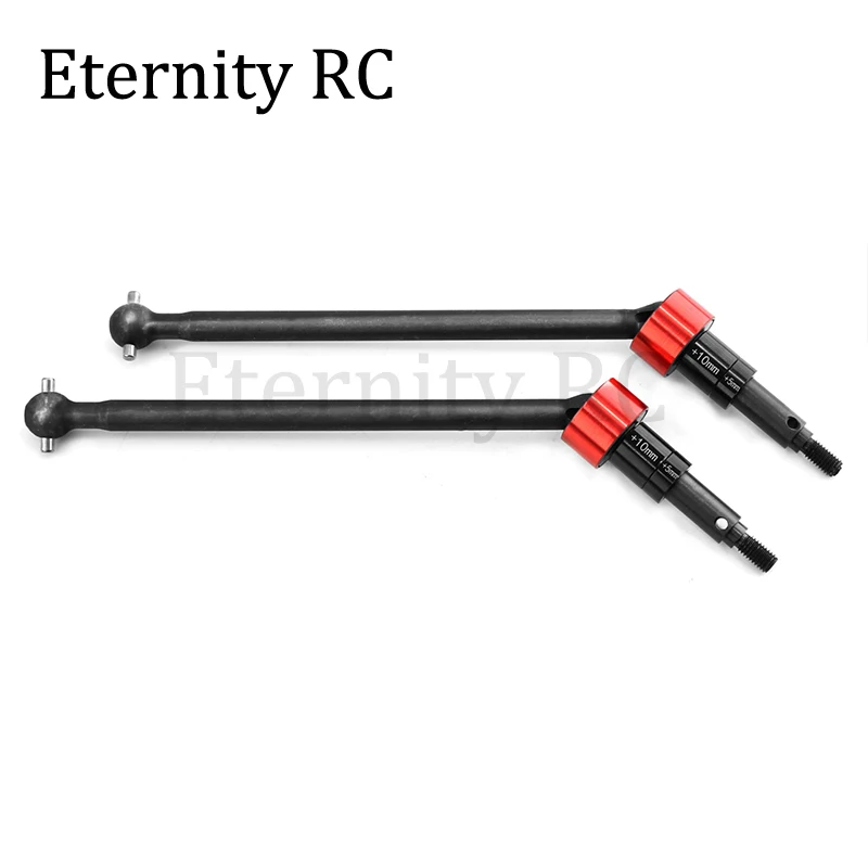 HPI Savage X Flux XL 1/8 RC 자동차 전면 및 후면 업그레이드 부품 액세서리 용 2pcs 스틸 메탈 드라이브 샤프트 CVD 드라이브 샤프트 86246