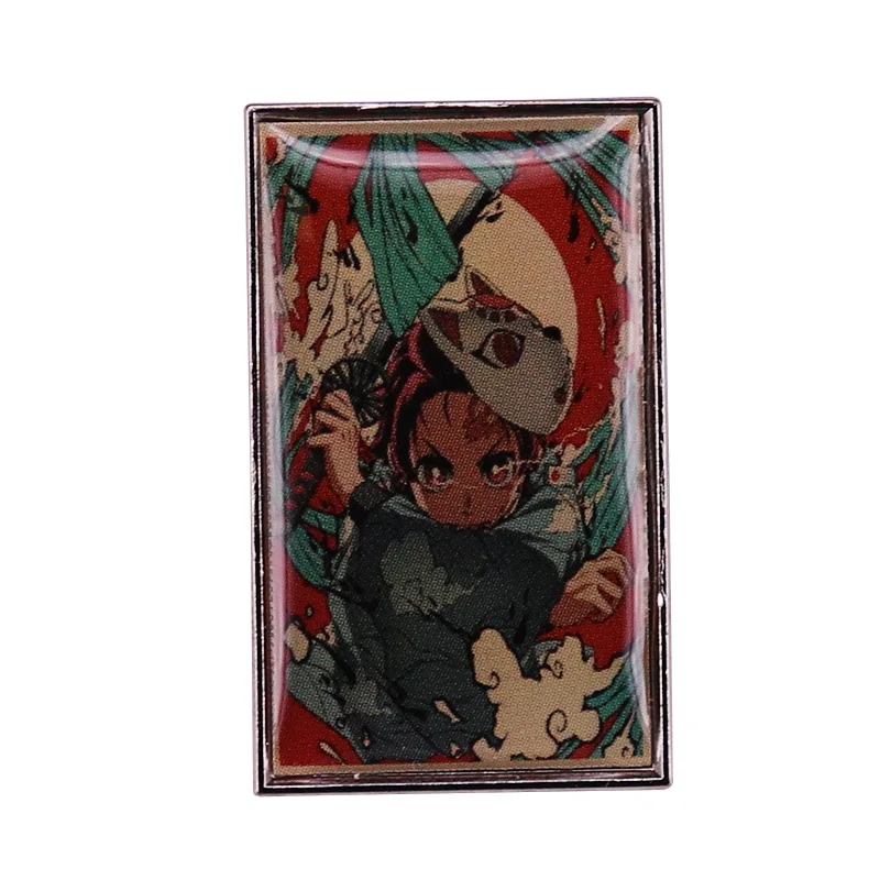 Demon Slayer Anime Enamel Brooch, Cartoon Accessory