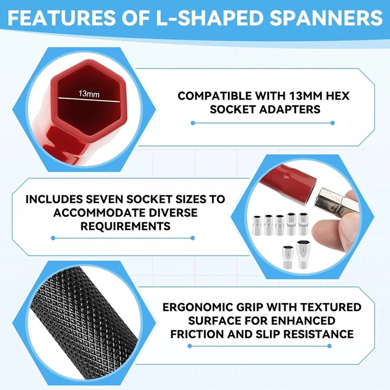 AC88 Stand Tap Wrench Set Adjustable 8-28mm Faucet Removal Tool Bathroom Tap Tool Kit for Plumber Sink Installation