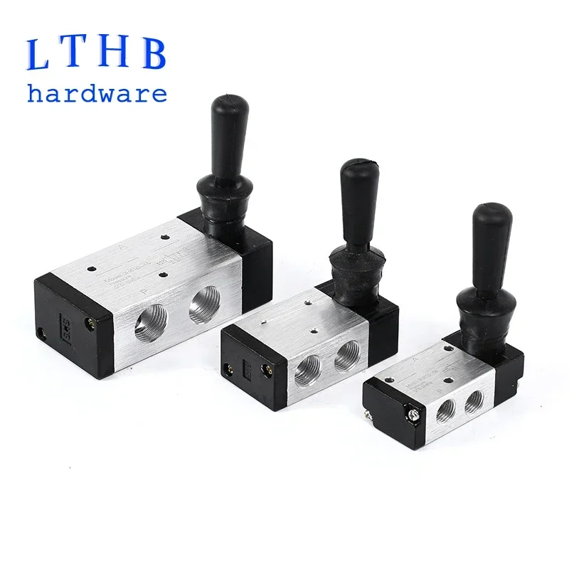 Pneumatic Hand Valve 4H210-08/4H310-10/4H410-15 2 Position 5 Port Air Manual Valve 5/2 Way Lever Operated Control Valves