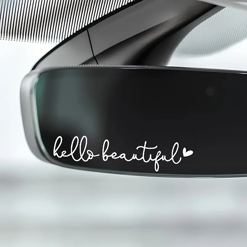 

Computer Sticker, Vinyl Car Mirror Sticker Beautiful Car Rearview Mirror Sticker, Female Car Decoration Sticker, Mirror Cup