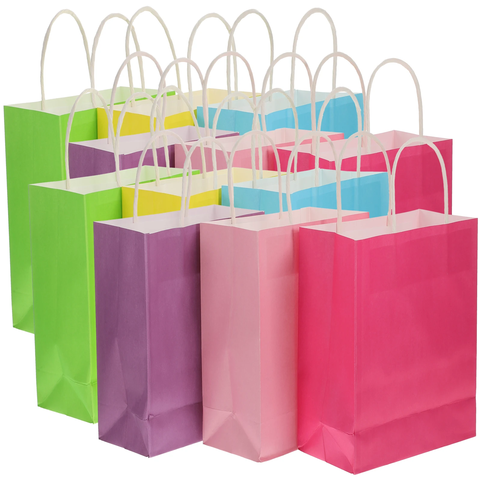 

12 Pcs Candy Gift Bag Shopping Paper Party Favor Handles Wrapping Bags for Presents