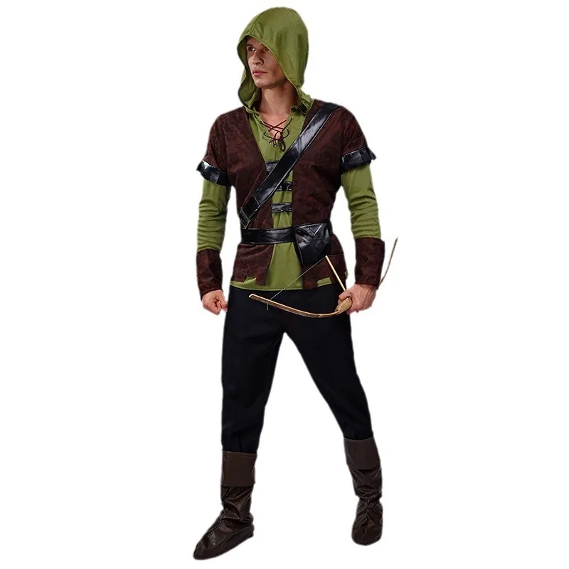 زي تنكري جديد للرجال البالغين لعام 2025 لعيد الهالوين، زي قرصان للعب الأدوار، ملابس أداء للفنون القتالية الصينية التقليدية لل...