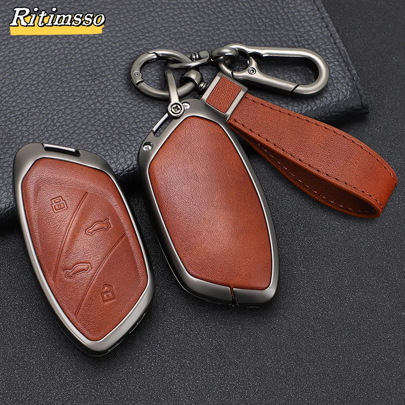 Alloy+TPU Car Remote Key Case Cover Shell Keychain for Roewe RX5 I6 I5 RX3 RX8 ERX5 MG ZS EV MG6 EZS HS EHS MARVEL X MARVEL R