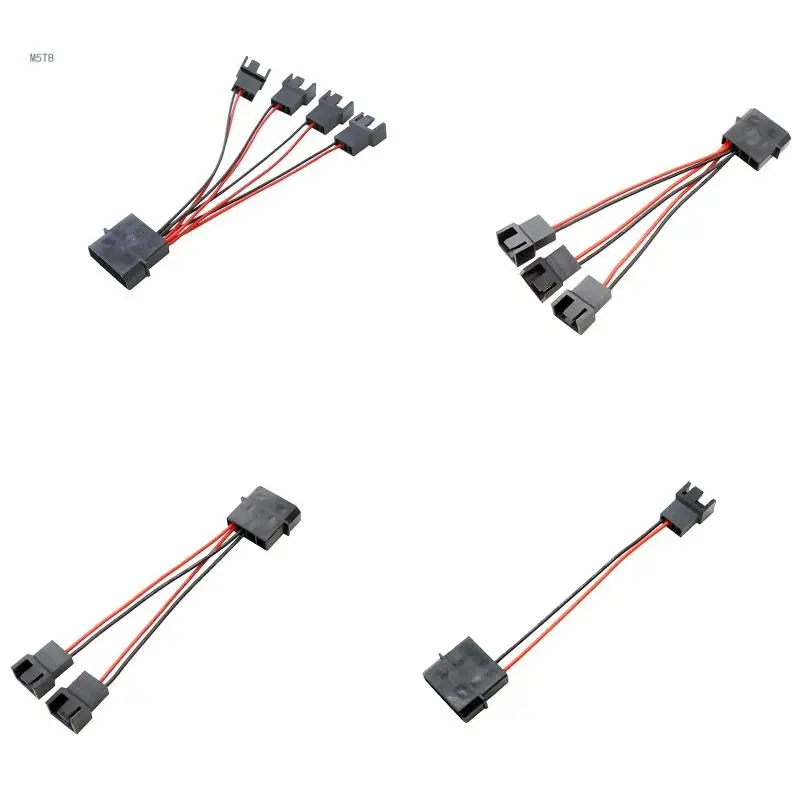 IDE 4Pin Male Molex to Small 4pin Female Y Splitter Adapter Floppy Cable Dropship