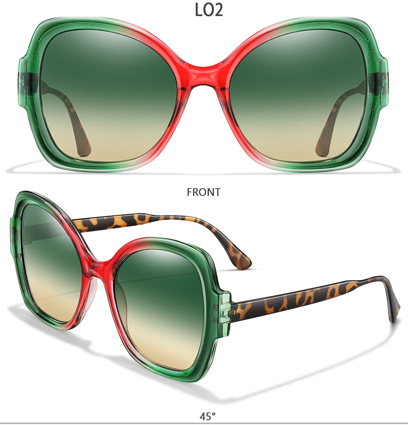 Lässige Sonnenbrille für Damen, die man täglich trägt, klassische quadratische Sonnenbrille zum Einkaufen, für Selfies, Partys, Reisen, Radfahren, mit BOX UV400 – Detail 5