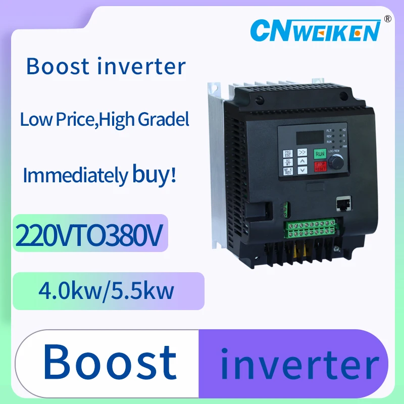 Imagem -04 - Controlador de Velocidade de Frequência Vfd Acionamento do Motor Inversor Monofásico Trifásico Variável 2.2kw 10a 220v ca