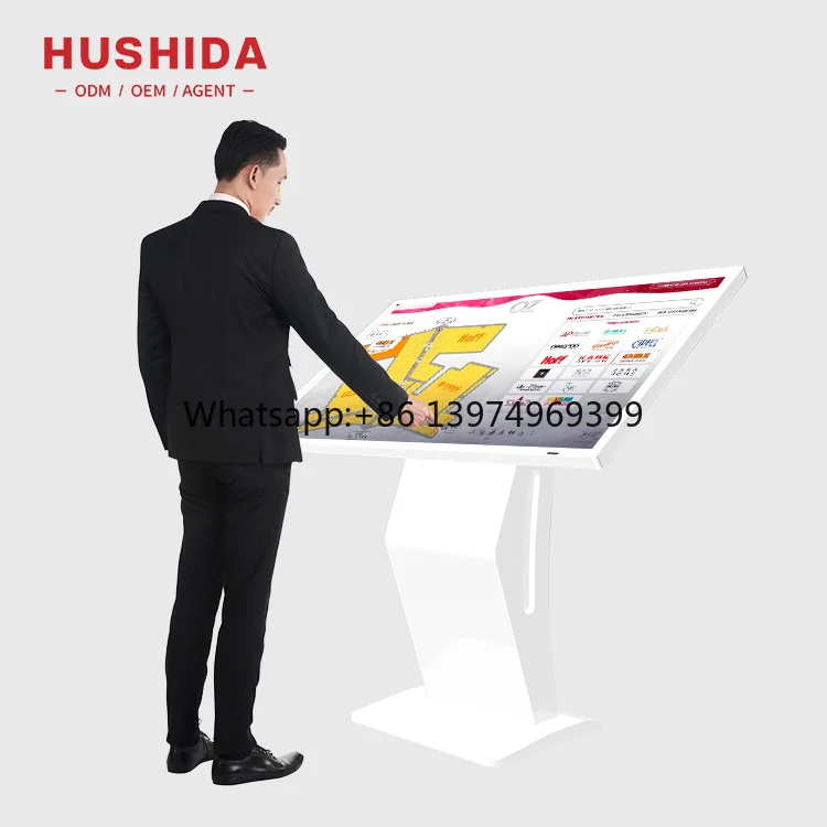32 Inch Floor Standing Advertising Totem Information Kiosk Portable Display Advertising Kiosk
