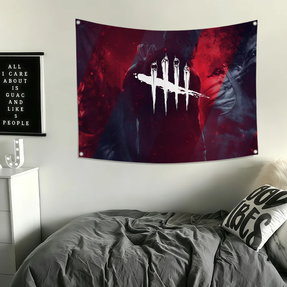 Game D-Dead By D-Daylight Flag Polyester Printing Banner For Bedroom Living Bar Garden Garage Wall Art Out Door Decoration Gifts