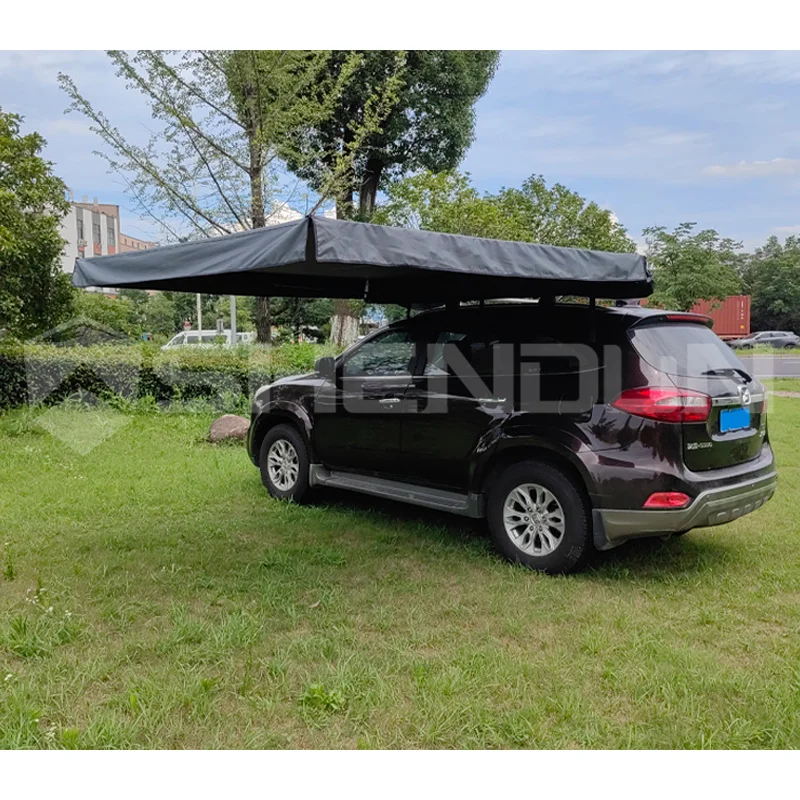 4x4 Car Roof Side Awning Outdoor Camping Car Top Side Awning Freestanding On Sale Pull Out Awning Legless With Led Custom