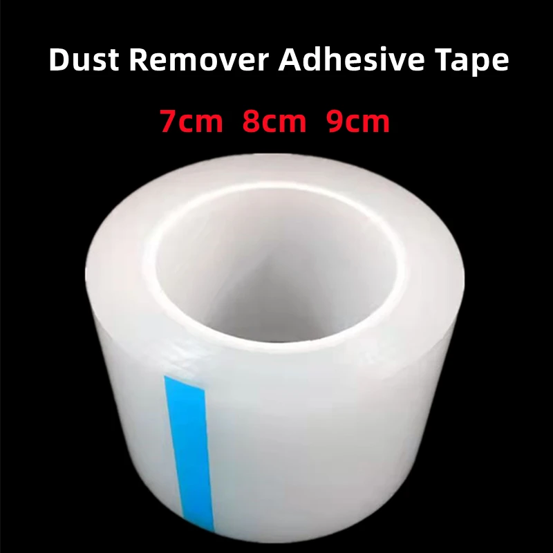 

7/8/9cm*50m Transparent Dust Remover Adhesive Tape For Phone Camera Lens Tablet Watch Screen Protecting Dust Cleaning Film Tape
