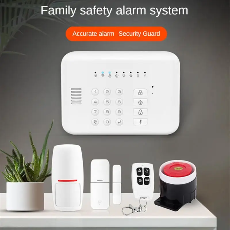 

Tuya APP WIFI+GSM Burglar Alarm System PIR Motion Detector Door Contact Home Security Alarm Sensor