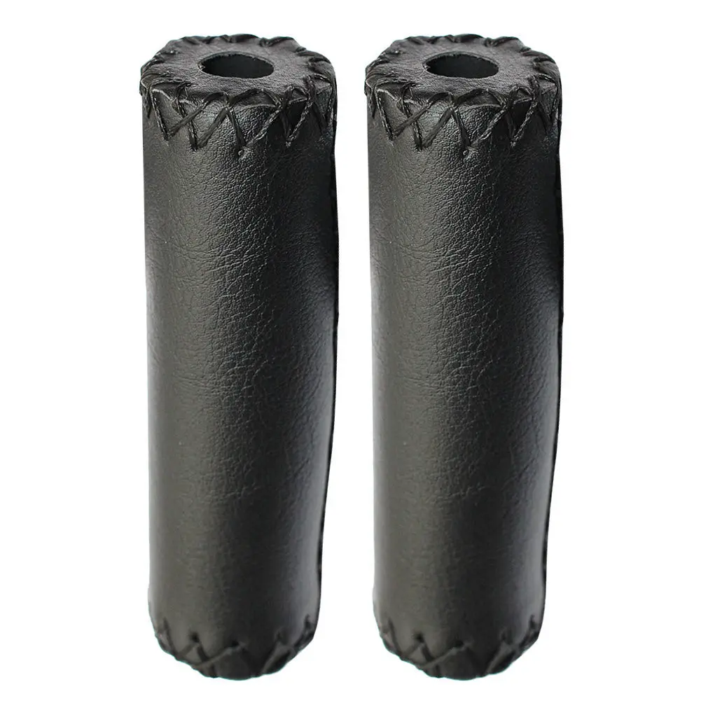 Bicycle Handlebar Cover Grips Mtb Leather Cuffs Anti Slip Grip Tricycle Scooter Handlebar For Kids Cycling Bicycle Accessories