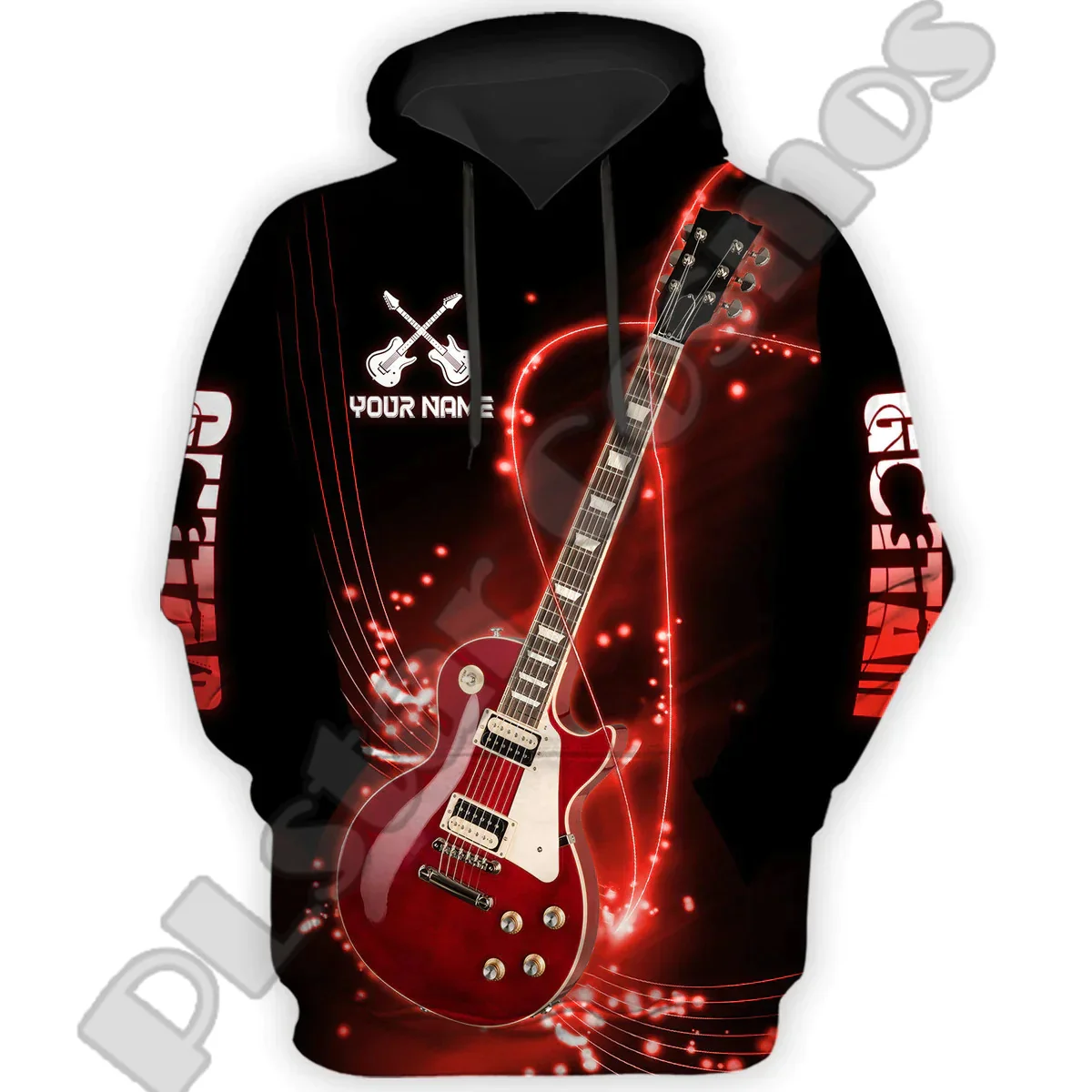 

NewFashion Custom Name Music Electronic Guitar Colorful Polyester Retro Tracksuit 3DPrint Harajuku Casual Funny Hoodies Jacket 3