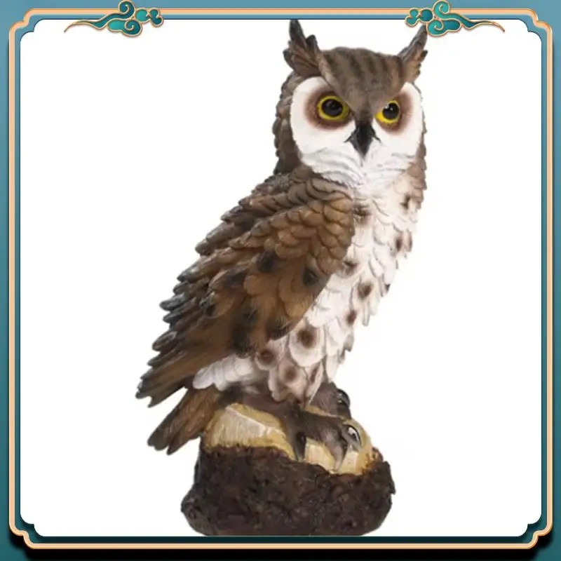 (جديد)-الراتنج البومة تمثال الطيور حديقة النحت الفن تمثال زينة للداخلية/الخارجية الحديقة ساحة الشرفة سطح المكتب الحلي