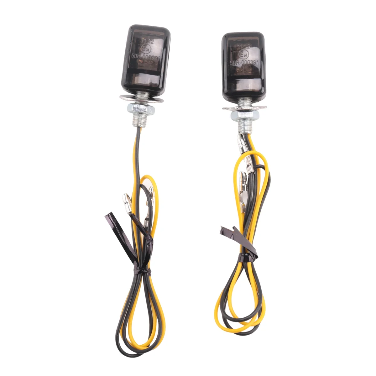 Lampu Sein Indikator Kecil Kecil Mini Hitam Tahan Lama untuk Yamaha