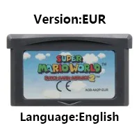 Cartucho de la serie GBA Game mMario, tarjeta de consola de videojuegos de 32 bits, Super mMario Advance wWario Land 4 Kart para GBA