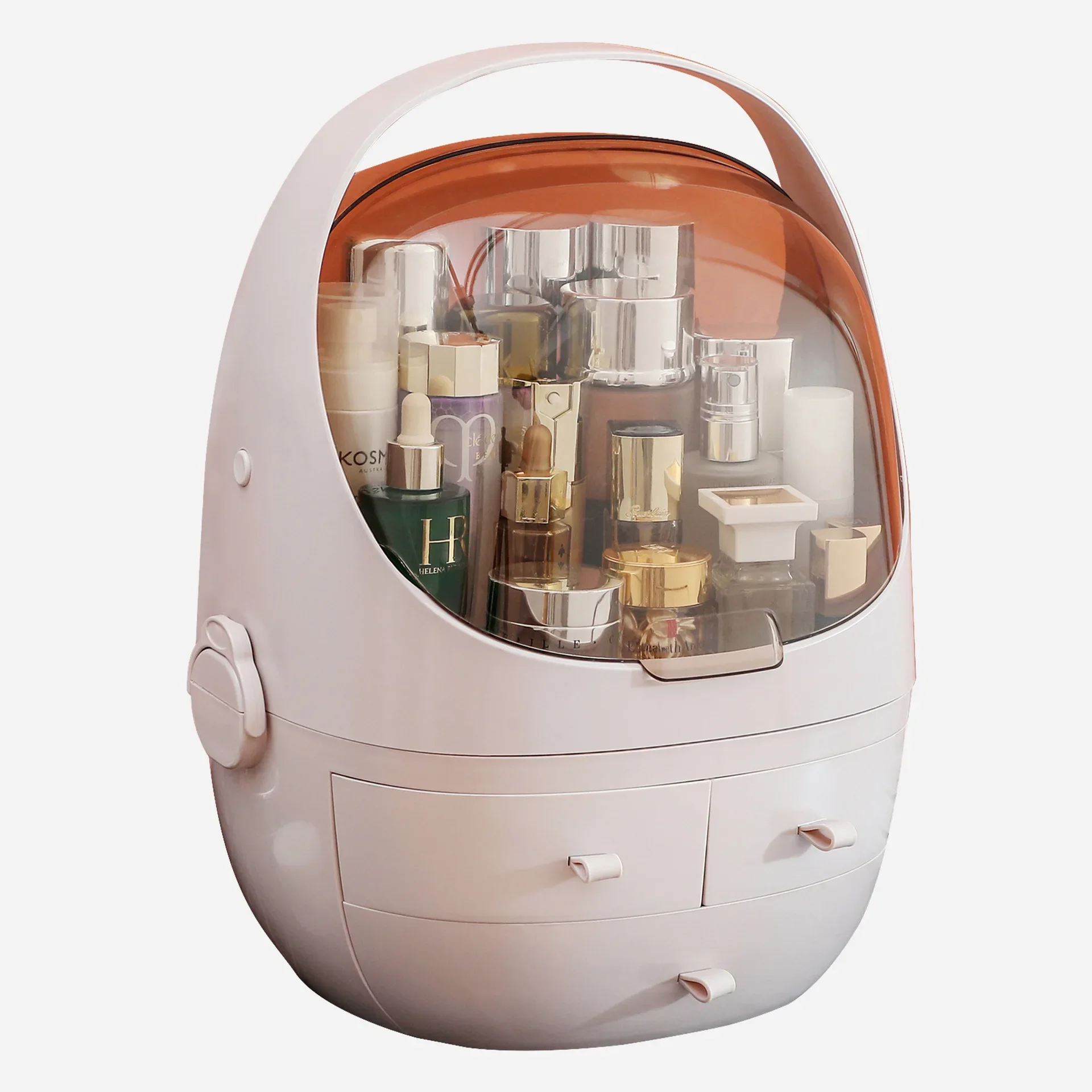 

25 Cosmetics Storage Box Desktop Multi-function Large-capacity Dustproof and Waterproof Cosmetics Storage Capsule Lipstick Rack