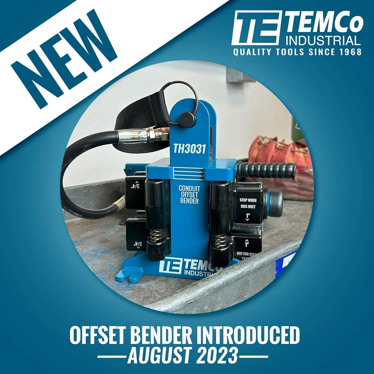 TH3031 Piegatrice offset per condotti idraulici a doppia dimensione su 1" e 3/4" EMT