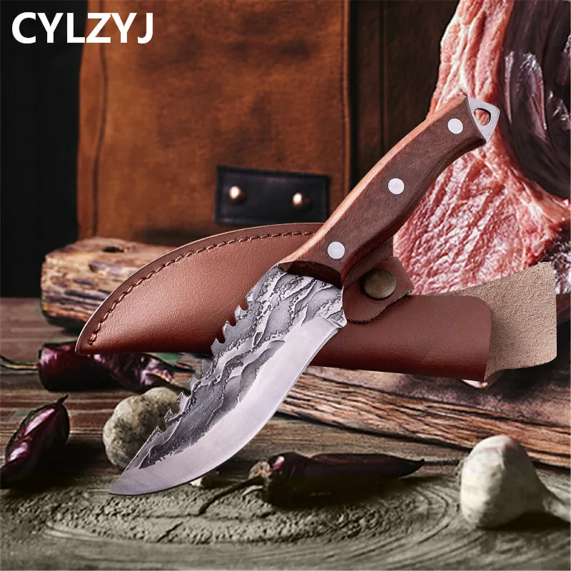 

Multifunctional Stainless Steel Knife With Sheath, Slicing Knife Fruit Knife Pocket Knife Fishing Outdoor Kitchen Knife Use