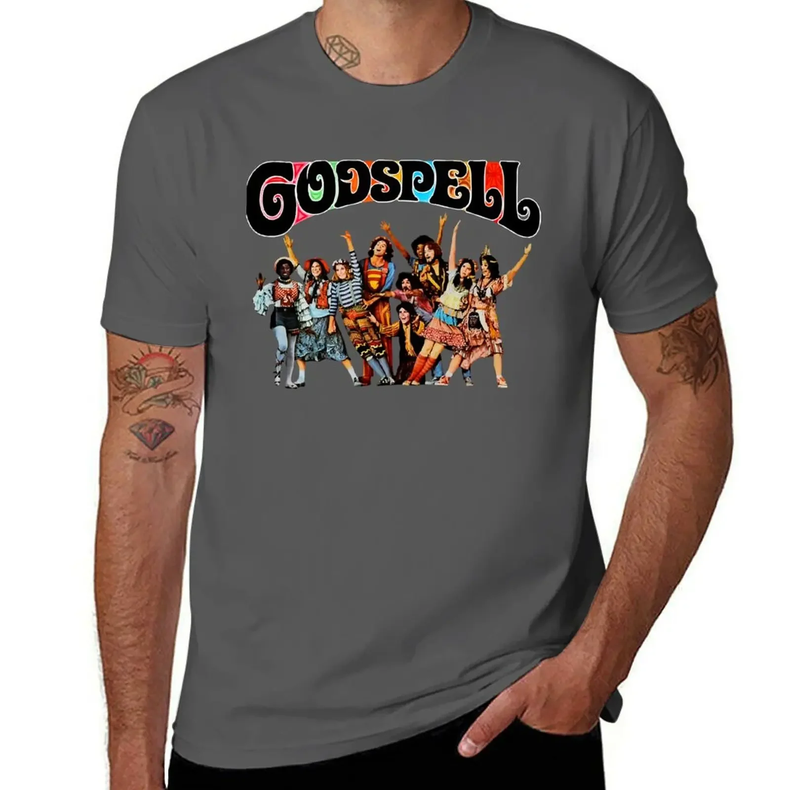 

2025 new model GODSPELL T-Shirt.png T-Shirt street wear vintage anime shirt plus sizes oversized t shirt men