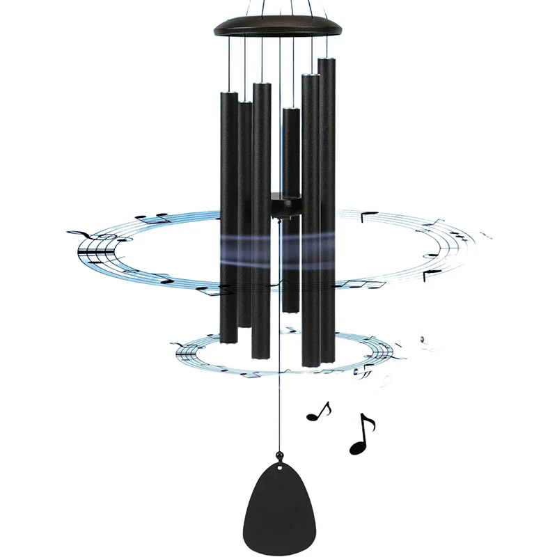 

Music Wind Chimes Outdoor Waterproof Metal Aluminum Pipe Spinners Decorate Courtyard Create an Atmosphere Memorial Wind Spinner