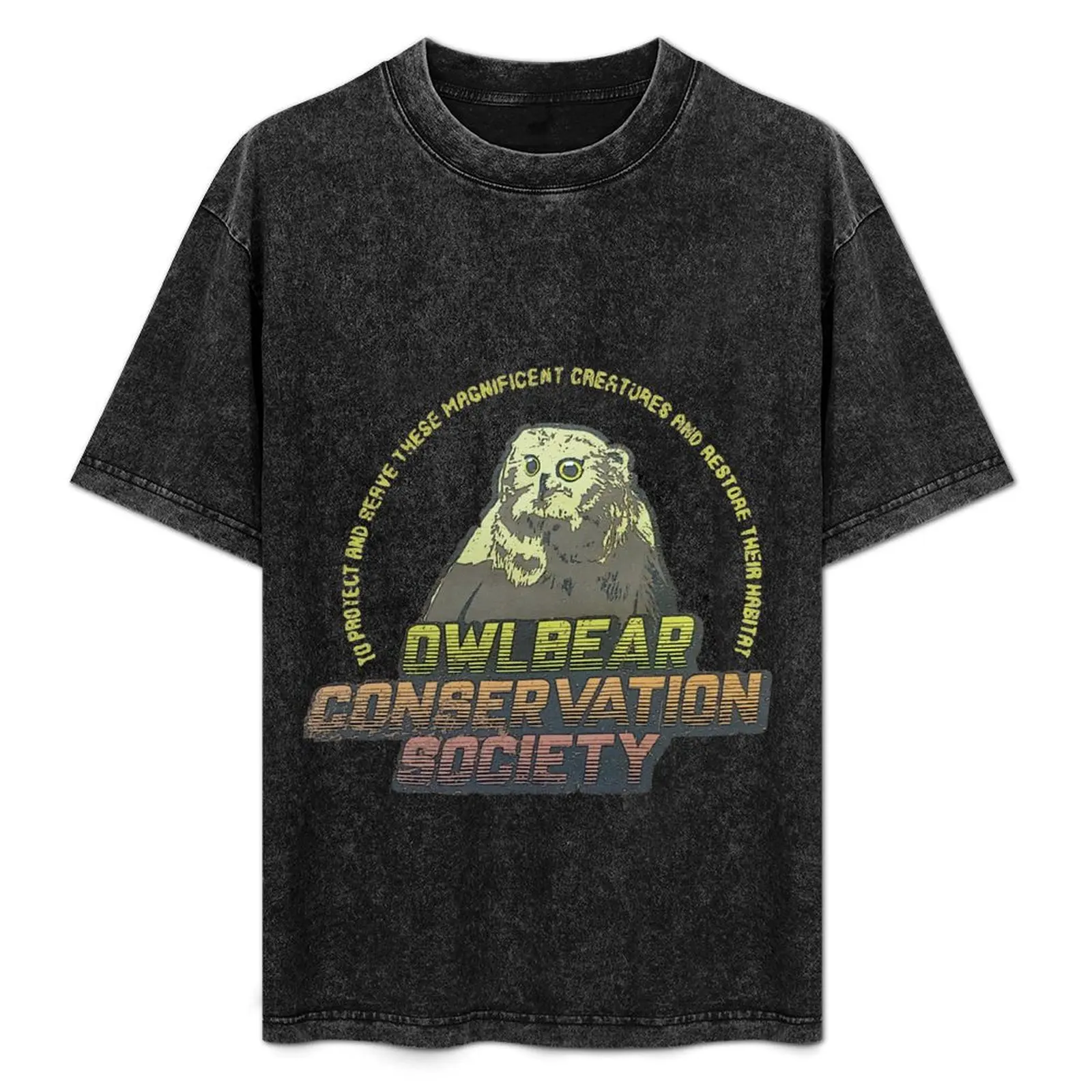 

Owlbear Conservation Society T-Shirt mens graphic t shirts anime t shirts for man man t shirt cotton cotton shirt man T-Shirt