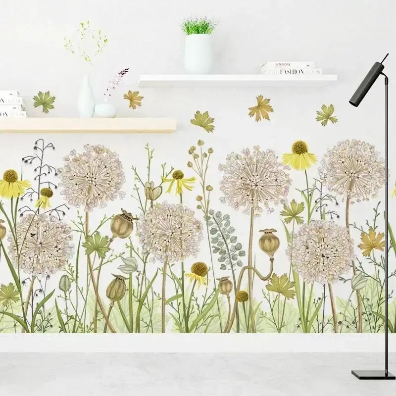 Vinilo Diente de León decorativo – Pegatina pared retro salón y jardín - imagen 3