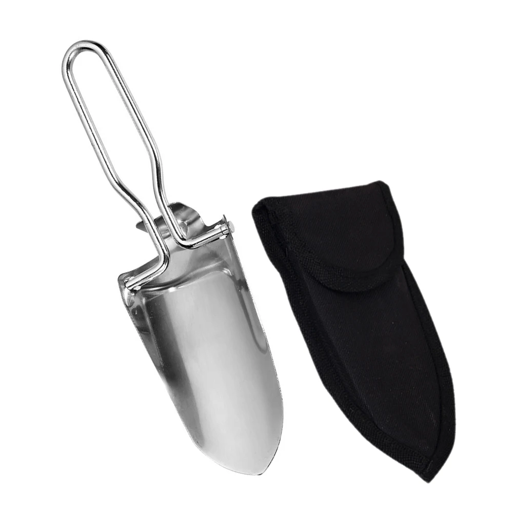 

Mini Folding Shovel Stainless Steel Garden Tool Camping Digging Spade Foldable Outdoor Shovels Travel Backpacking Lightweight