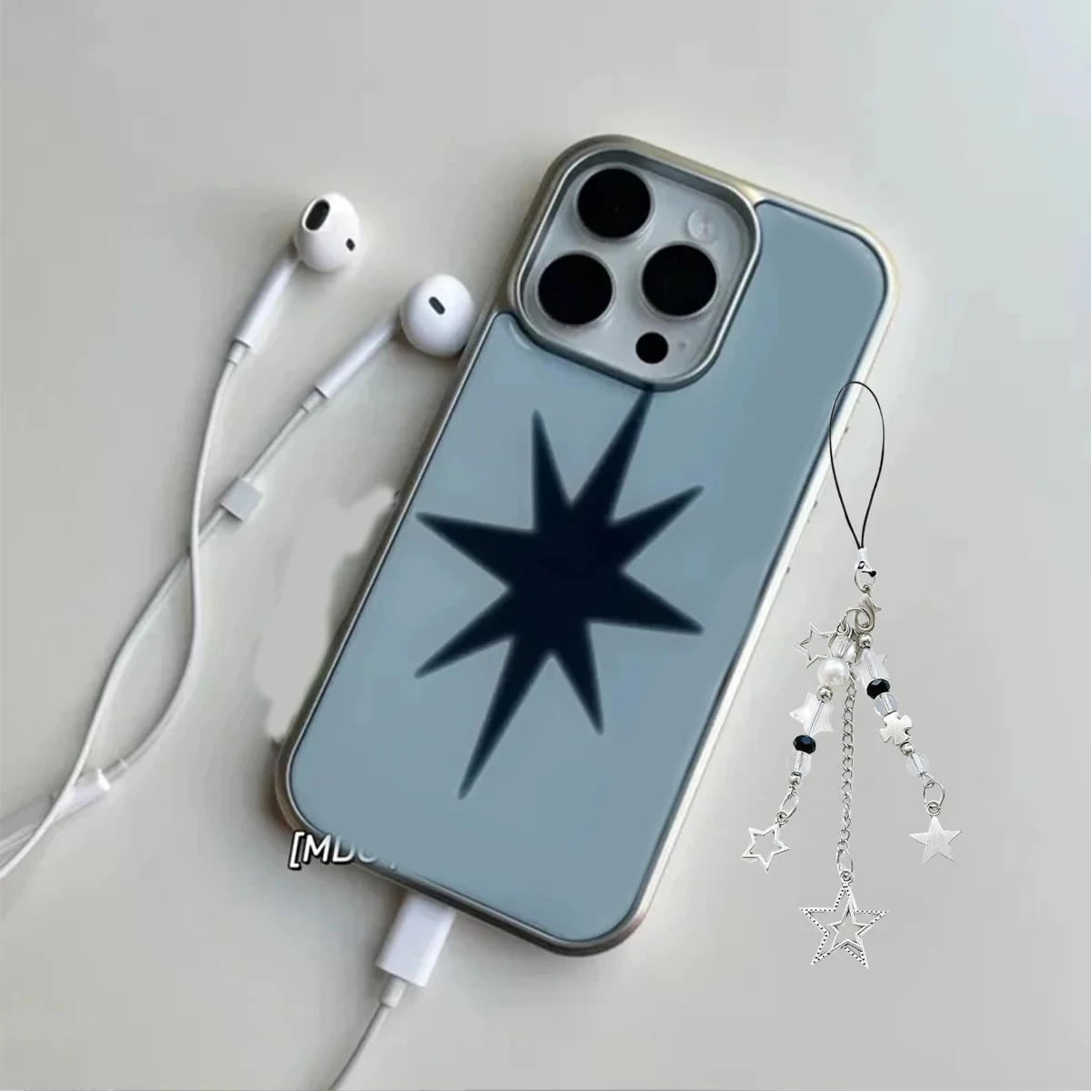 حافظة لهاتف آيفون 17 Air 16 E 15 14 13 12 11 Pro Max 7 8 Plus Y2K بتصميم متطور كوري من Blue Star