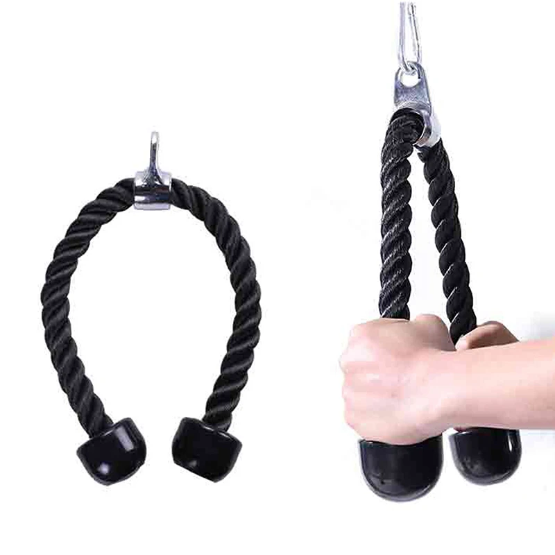 35/70/90cm Triceps Rope Fitness Pulldown Machine Handle Biceps Tricep Men Women Back Shoulder Muscle Exerciser Fitness Equipment