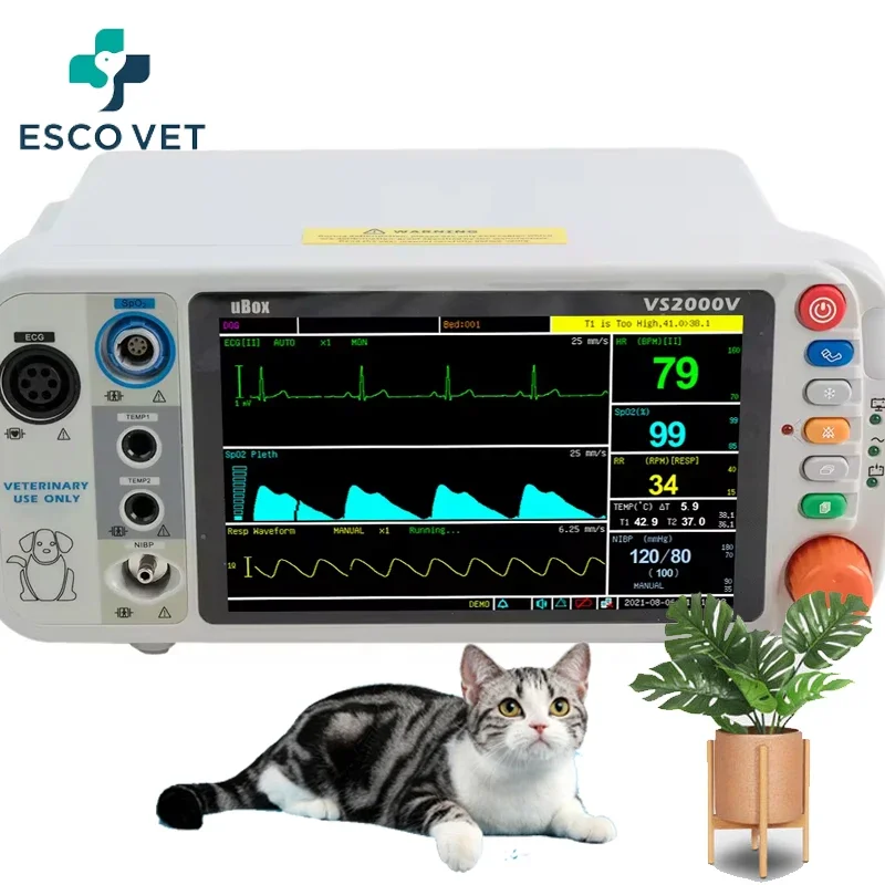 

Экономичное ветеринарное оборудование, цветной ЖК-дисплей высокого разрешения 7 дюймов, ветеринарные Многопараметрические мониторы