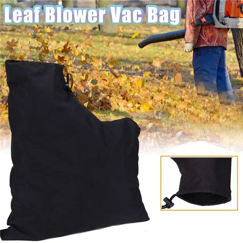 2X Leaf Blower Bag Zippered Bottom Dump Leaf Blower Vacuum Bag Collect Leaf For Garden Lawn Fits Blowers Vacuums