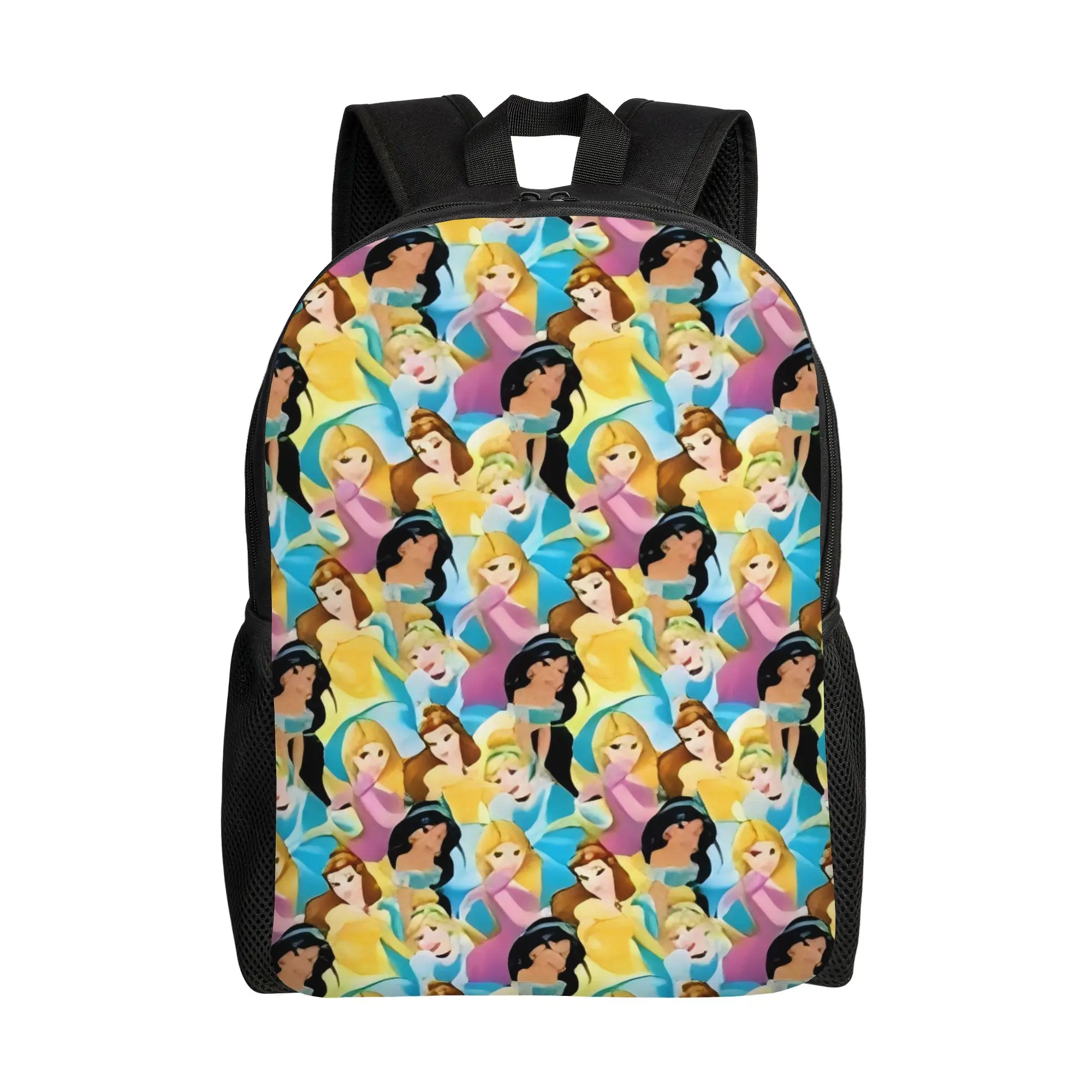 

Back to school season Disney Princess Knapsack Walt Cartoon Couple Fashion Backpack