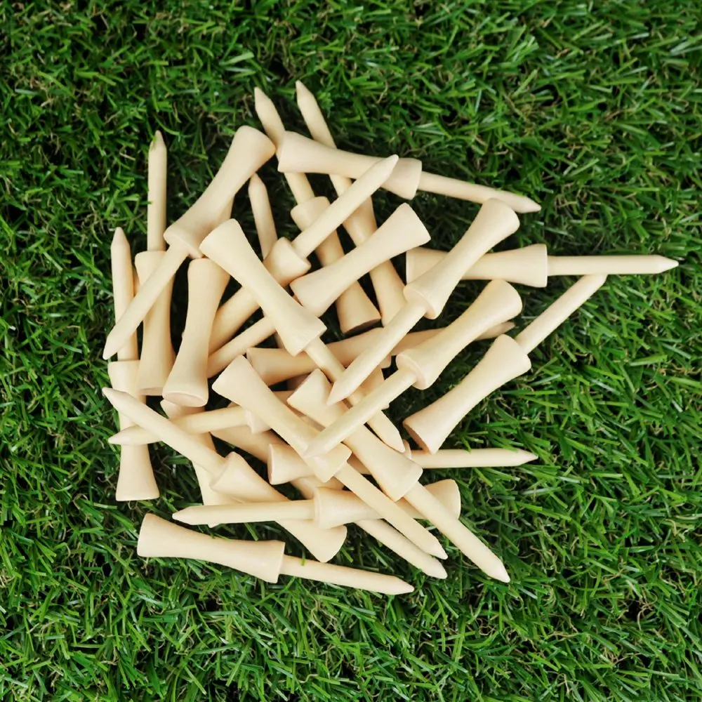 Step Down Golf Tees Wooden 50pcs One Pack